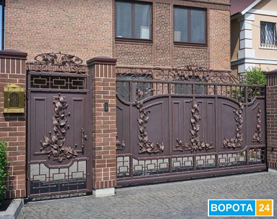 Про красивые кованые ворота и калитки в Харькове рассказывают представители vorota24.com.ua