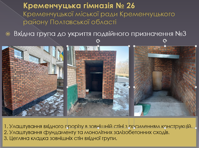 У Кременчуці продовжують облаштовувати укриття в закладах освіти: що планують і який стан зараз