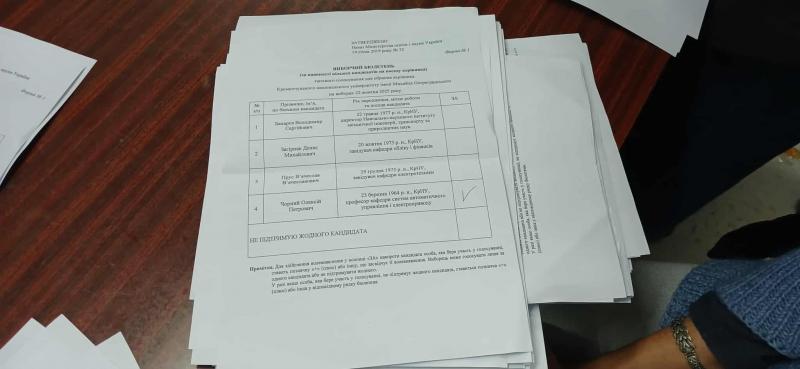 Голоси порахували: обрали нового ректора Кременчуцького нацуніверситету
