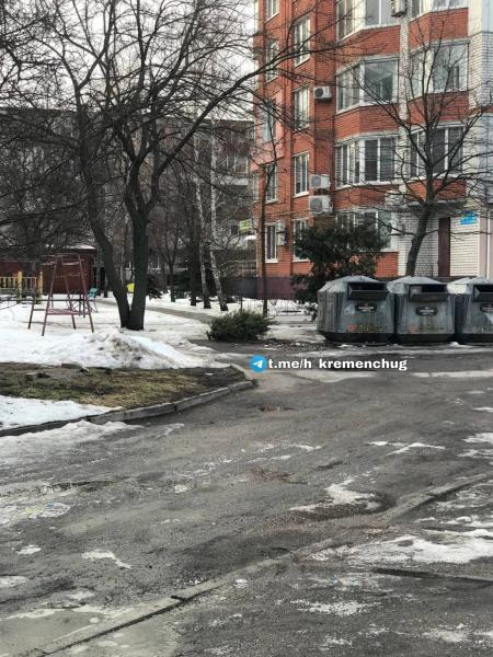 Мінус один «стійкий олов'яний солдатик»: у центрі Кременчука помітили першу березневу ялинку