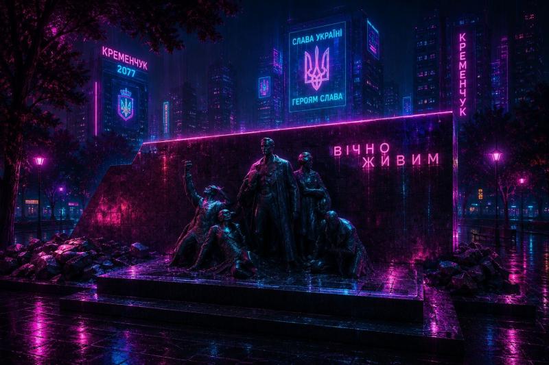 Майбутнє вже поруч: Кременчук отримав кіберпанкове обличчя завдяки нейромережам