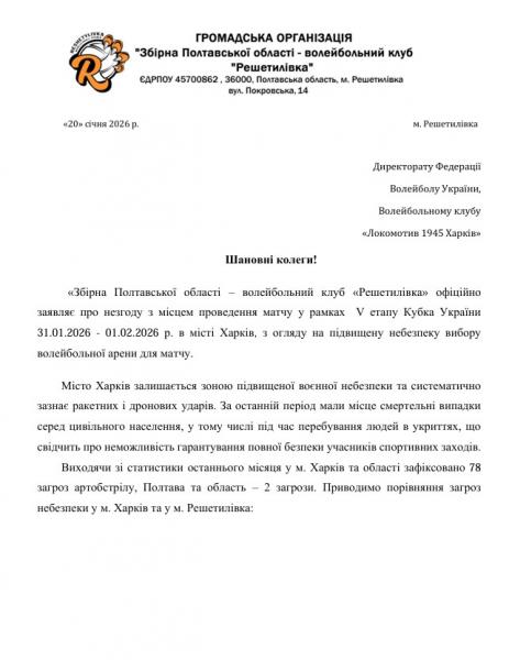 Коли безпека — не аргумент: як Директорат ФВУ змушує грати на територіях під обстрілами