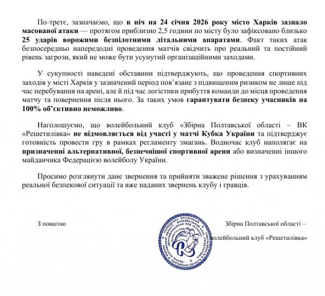 Коли безпека — не аргумент: як Директорат ФВУ змушує грати на територіях під обстрілами