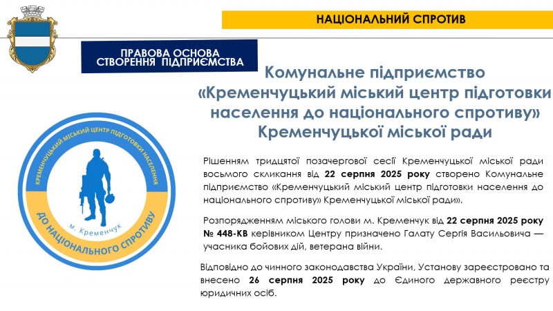 «Навчаться воювати чи виживати?» — у Кременчуці запрацював Центр нацспротиву