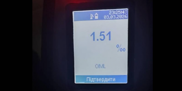 У Кременчуці п’яний водій спричинив ДТП і втік: Драгер показав 1,51 проміле