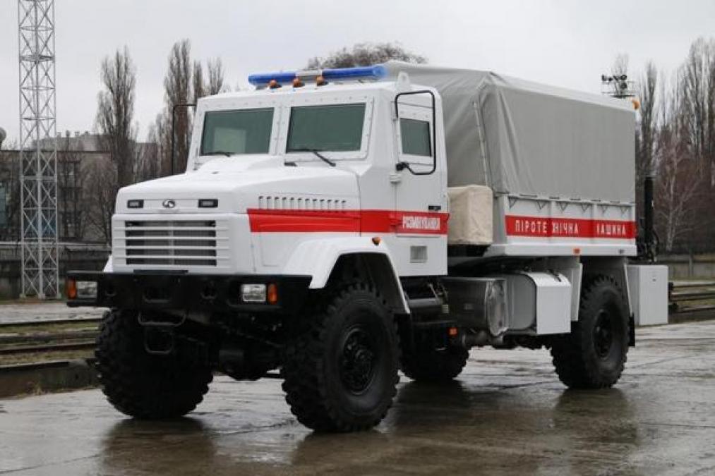 На помощь спасателям пришел новый пиротехнический КрАЗ