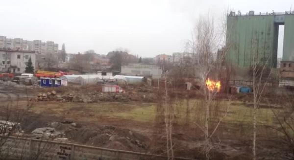 На КП «Благоустрій Кременчука» произошел пожар
