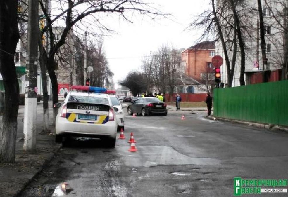 В центре Кременчуга столкнулись две «легковушки»