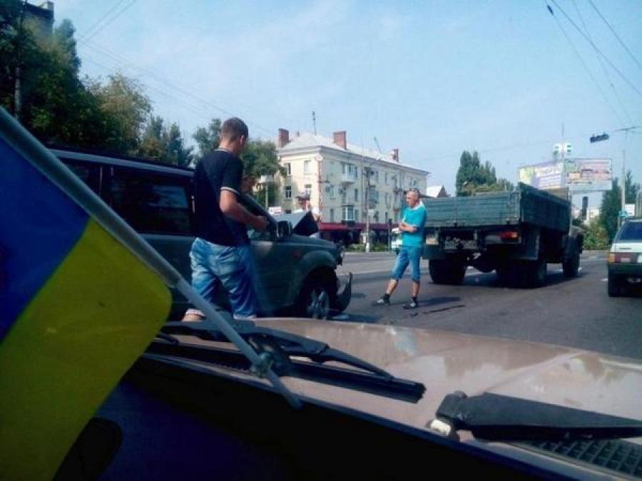 В нагорной части города столкнулся «ученик» с иномаркой
