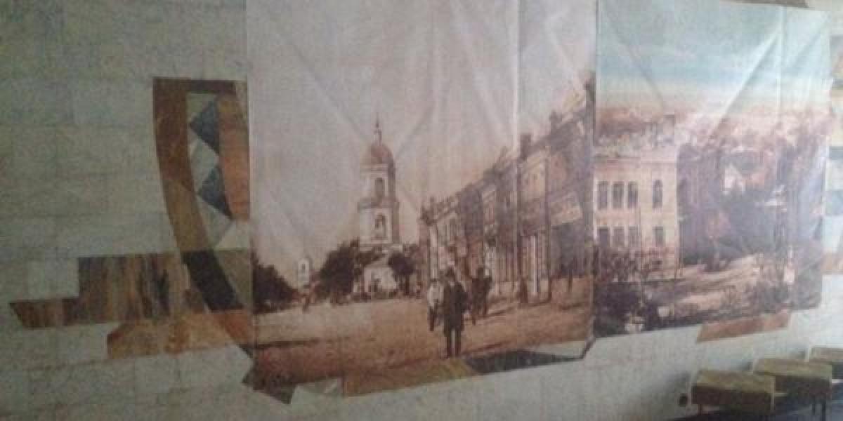 Фотофакт: Ленина закрыли старым Кременчугом