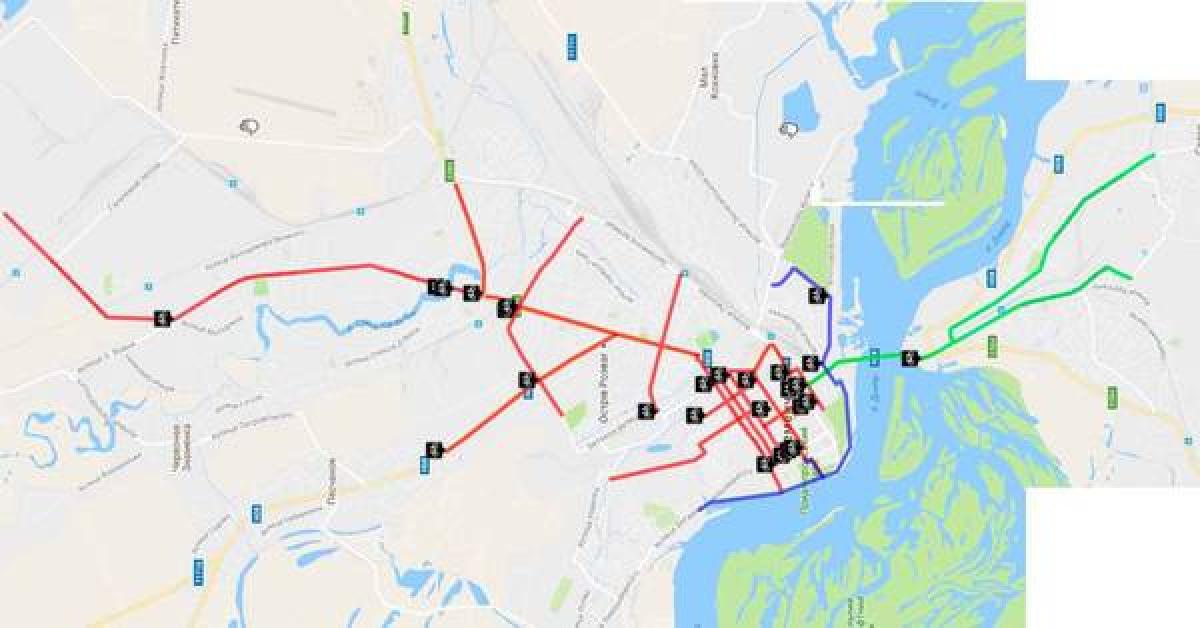 В Кременчуге появилась карта сети городских велодорожек