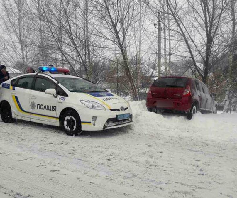 В Кременчуге угнанный Renault съехал в кювет