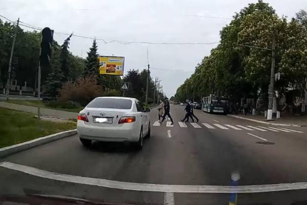 Автомобилисты показали «толпу оленей» в Кременчуге