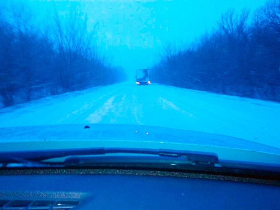 За Кременчуком дороги нечищені і небезпечні