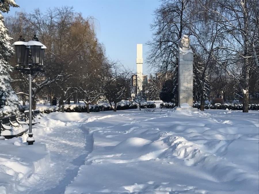 Мороз и солнце – день чудесный в Кременчуге сменит снегопад