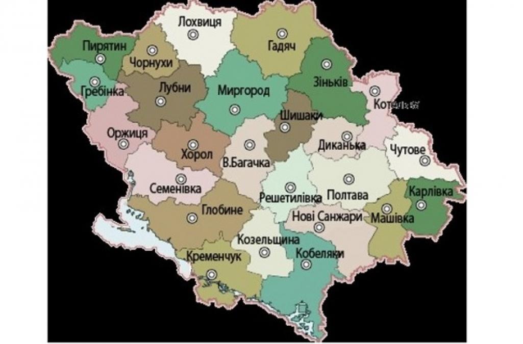 На Полтавщині створять інтерактивну карту області