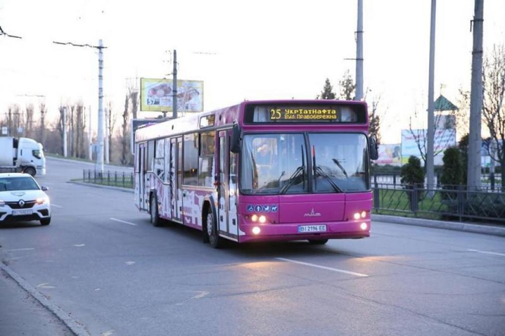 Тимчасові зміни в русі автобусів №25