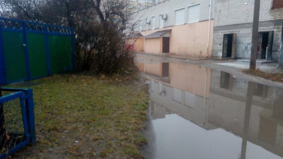Мешканці Раківки водять дітей в дитсадок через величезну калюжу