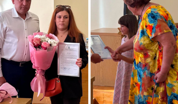Дві кременчуцькі родини отримали листи-подяки за воїнів, якими варто пишатися