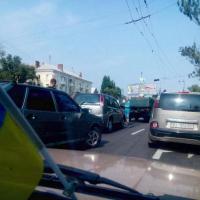 В нагорной части города столкнулся «ученик» с иномаркой
